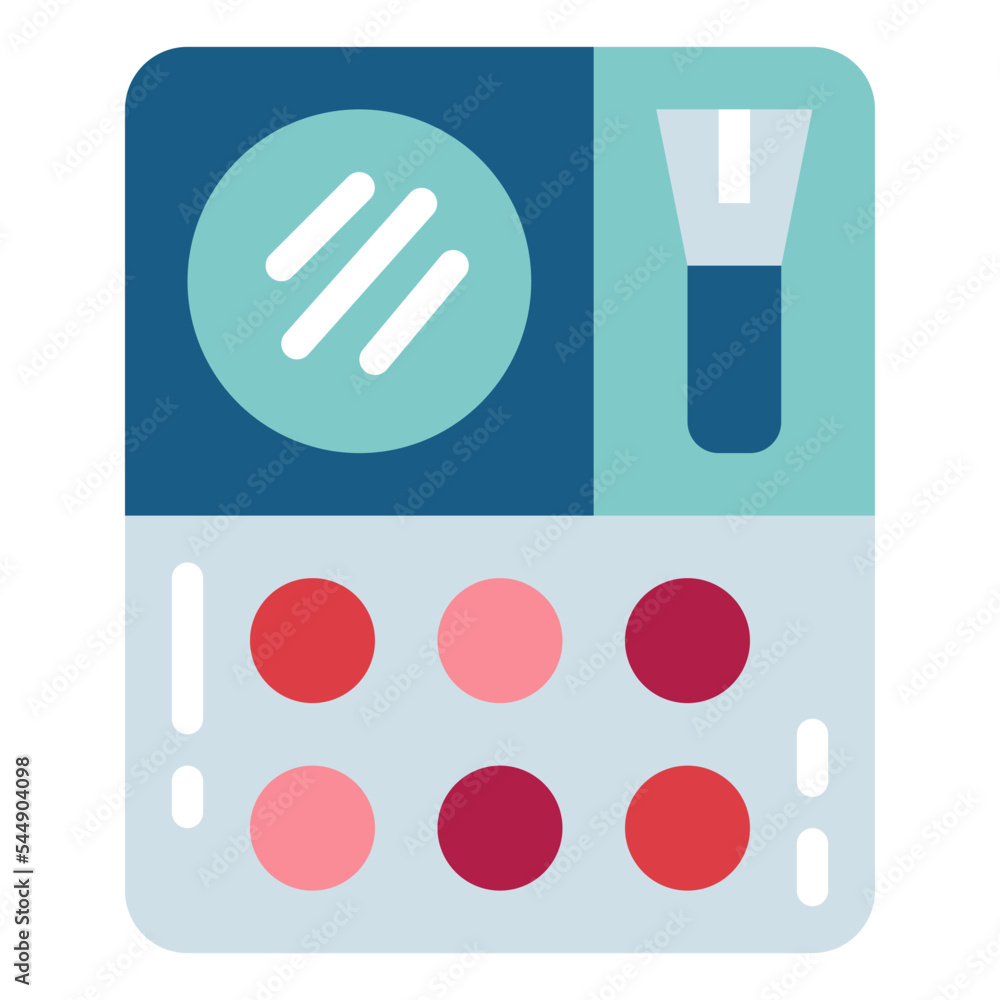 Fototapeta premium make up flat icon style
