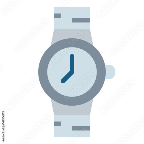 wristwatch flat icon style