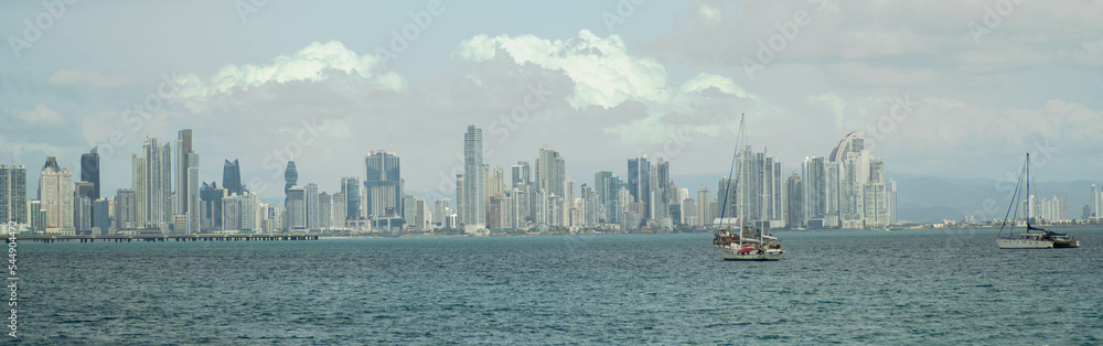 Vista de ciudad de Panamá, Panama landscape