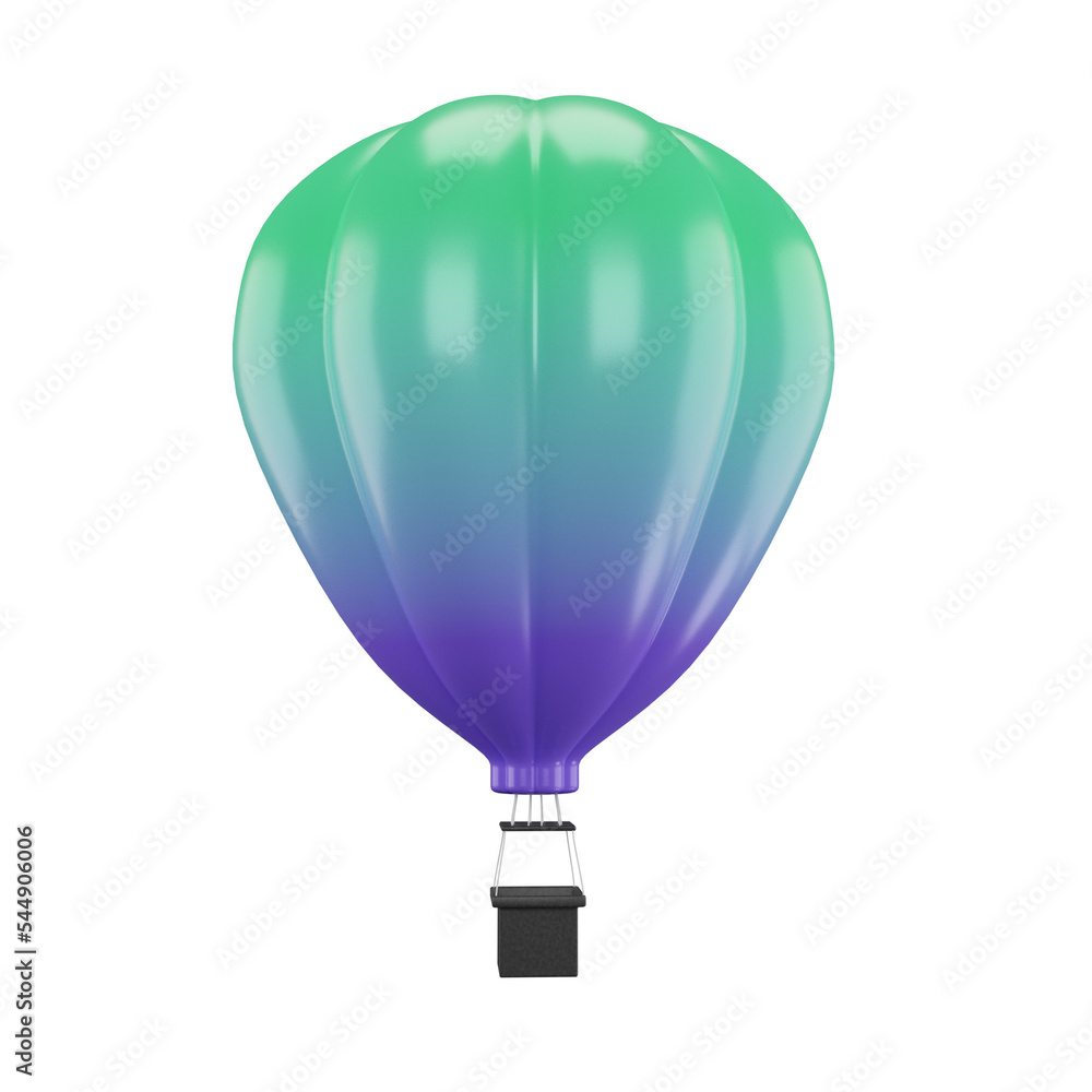 Obraz premium Air Ballon 3D icon, suitable to be used as an additional element in your poster, banner and template designs