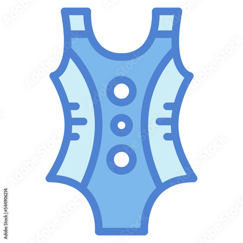 swimming suit two tone icon style