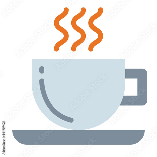 hot drink flat icon style