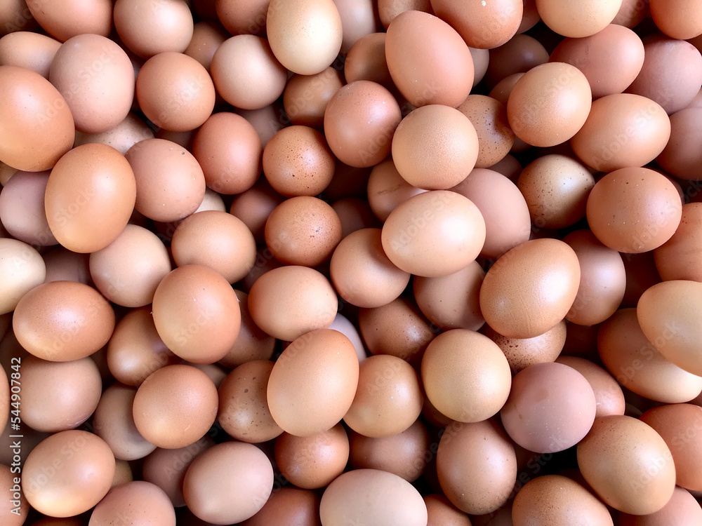 Picture of eggs at the traditional fresh market Picture of eggs at the traditional fresh market