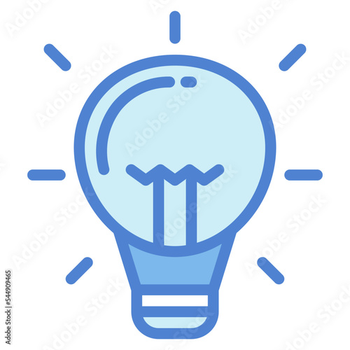 lightbulb two tone icon style