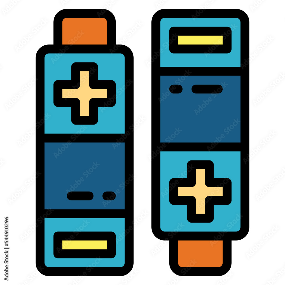 batteries filled outline icon style batteries filled outline icon style