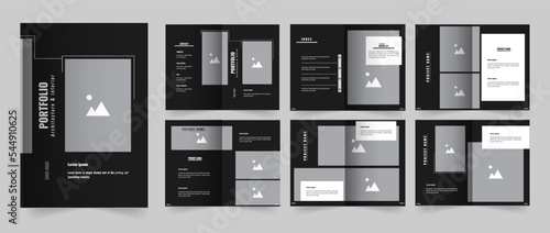 Architecture portfolio or professional interior template 