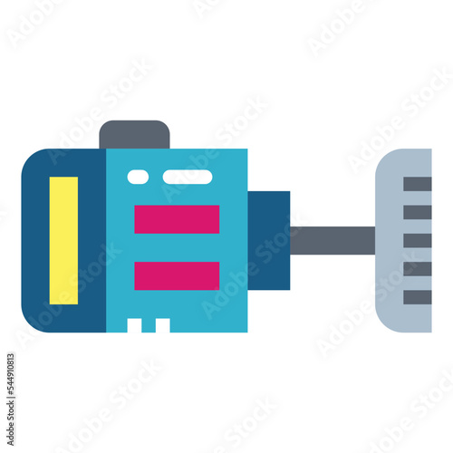 motor flat icon style