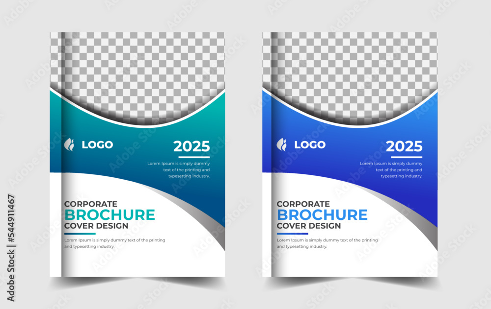 Corporate company profile book and brochure cover design modern annual report template