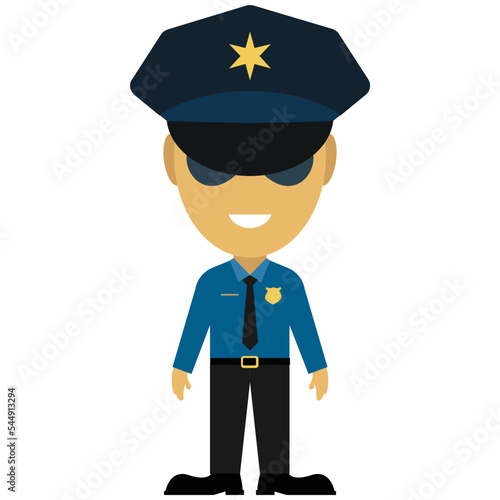 Police Officer Vector Illustration