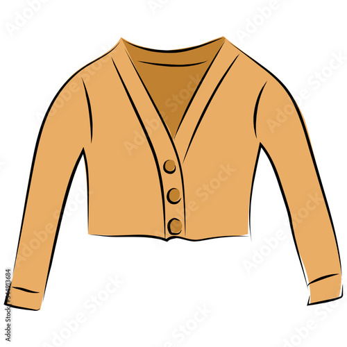 Jacket Colored Vector Icon