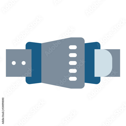 safety belt flat icon style