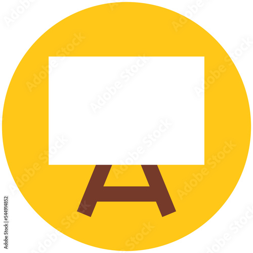 Easel Vector Illustration