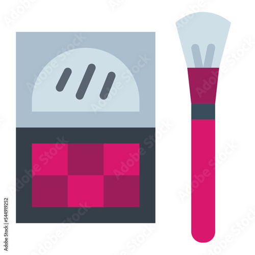 eyeshadow flat icon style