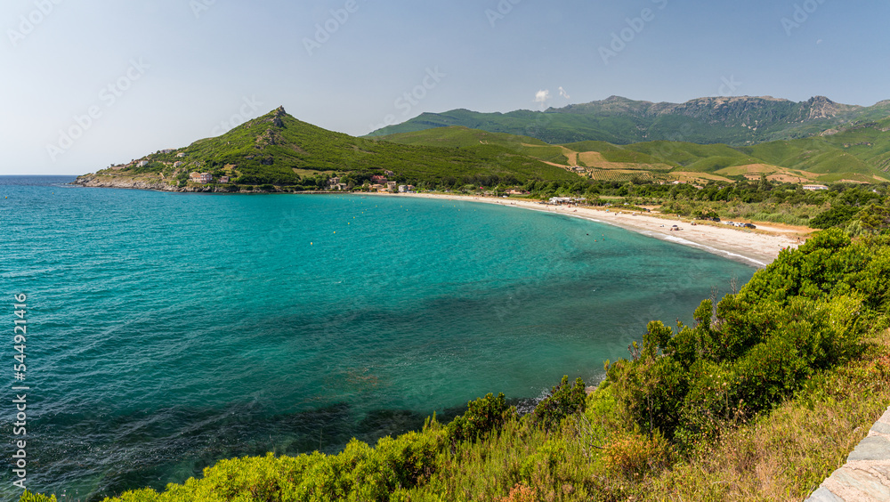 Beautiful landscape near Pietracorbara, in Cape Corse, France.