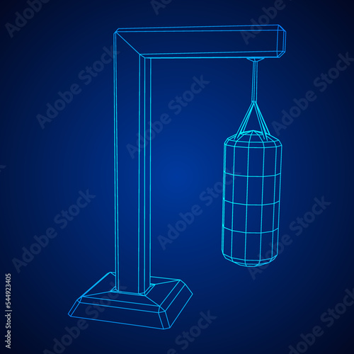 Punching bag for training boxing power punch