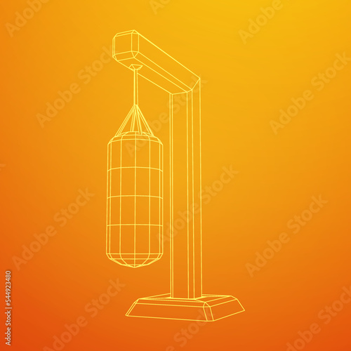 Punching bag for training boxing power punch