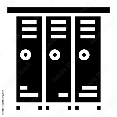 lockers glyph icon style