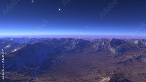 science fiction wallpaper  cosmic landscape  realistic exoplanet  abstract cosmic texture  beautiful alien planet in far space  detailed planet surface  abstract aerial view  abstract texture 3d rende