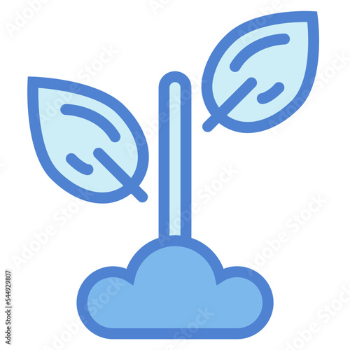 plant two tone icon style