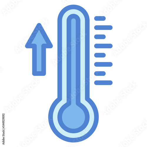 temperature two tone icon style