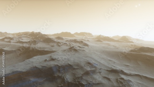 3d rendered Space Art: Alien Planet - A Fantasy Landscape 