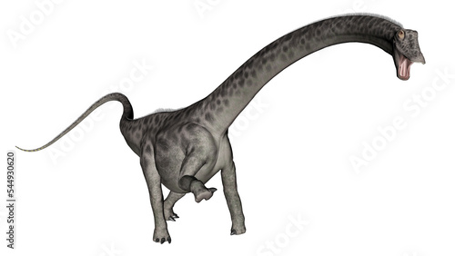 Diplodocus dinosaur head up - 3D render