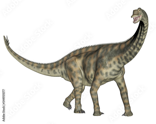 Spinophorosaurus dinosaur standing - 3D render photo