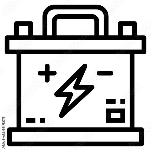 battery line icon style