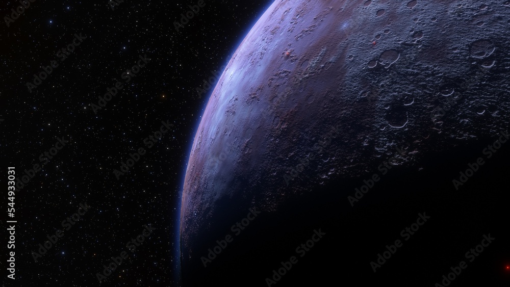 Fototapeta premium Planets and galaxy, science fiction wallpaper. Beauty of deep space. Billions of galaxy in the universe Cosmic art background 3d render 