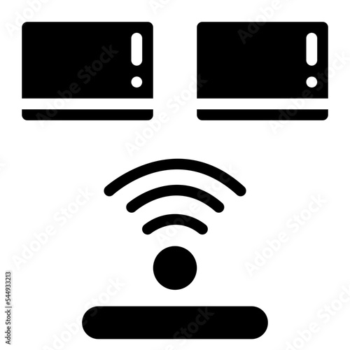 lan glyph icon style