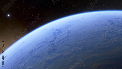 Abstract planets and space background