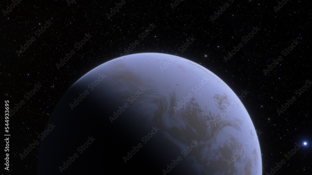 super-earth planet, realistic exoplanet, planet suitable for colonization, earth-like planet in far space, planets background 3d render
super-earth planet, realistic exoplanet, planet suitable for colonization, earth-like planet in far space, planets background 3d render