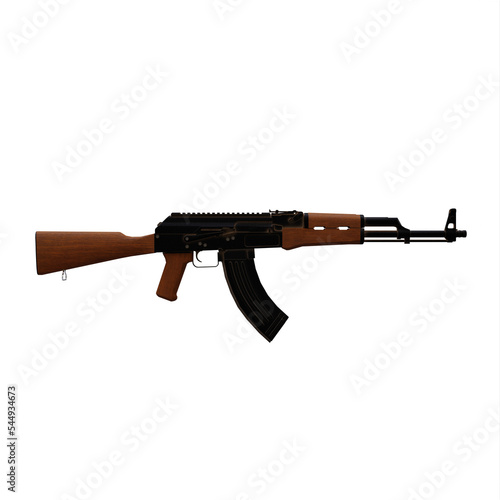 Ak-47 isolated