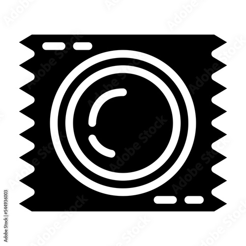 condom glyph icon style