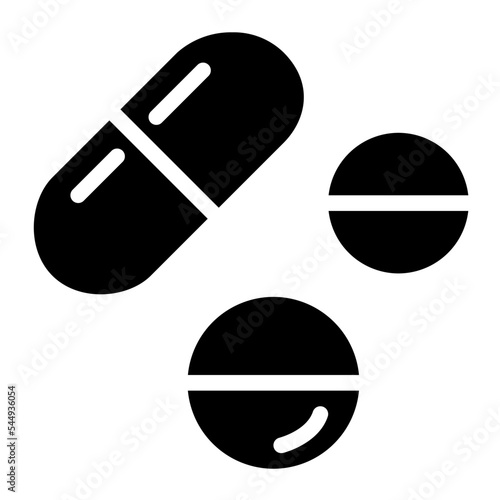 drug glyph icon style