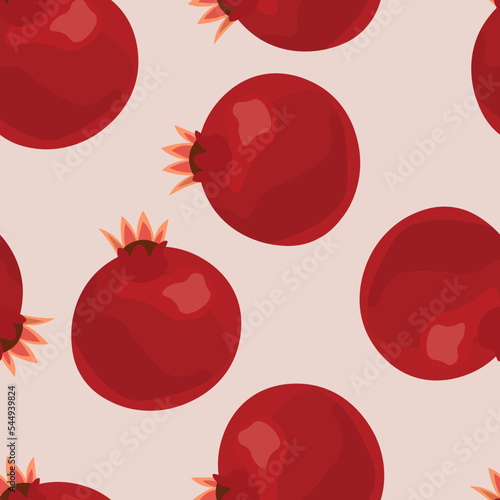 
Seamless pattern with the image of a pomegranate in burgundy or wine color. Pink background. Wallpaper for phone. Textile or vinyl print. Vector image.