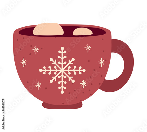 christmas chocolate cup
