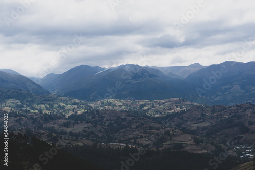 Hermoso paisaje de valles Ecuatorianos.