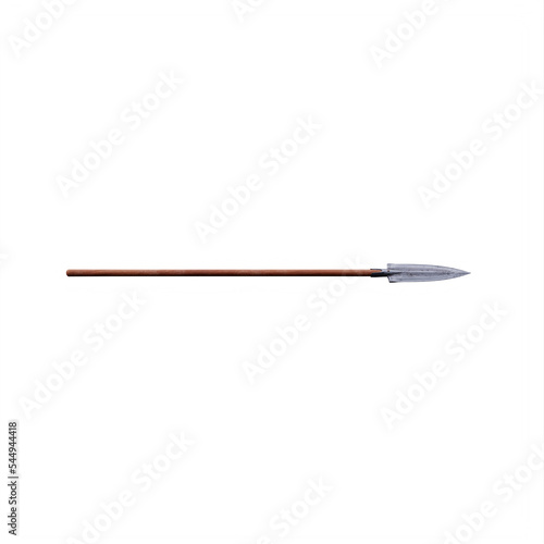 Spear isolated