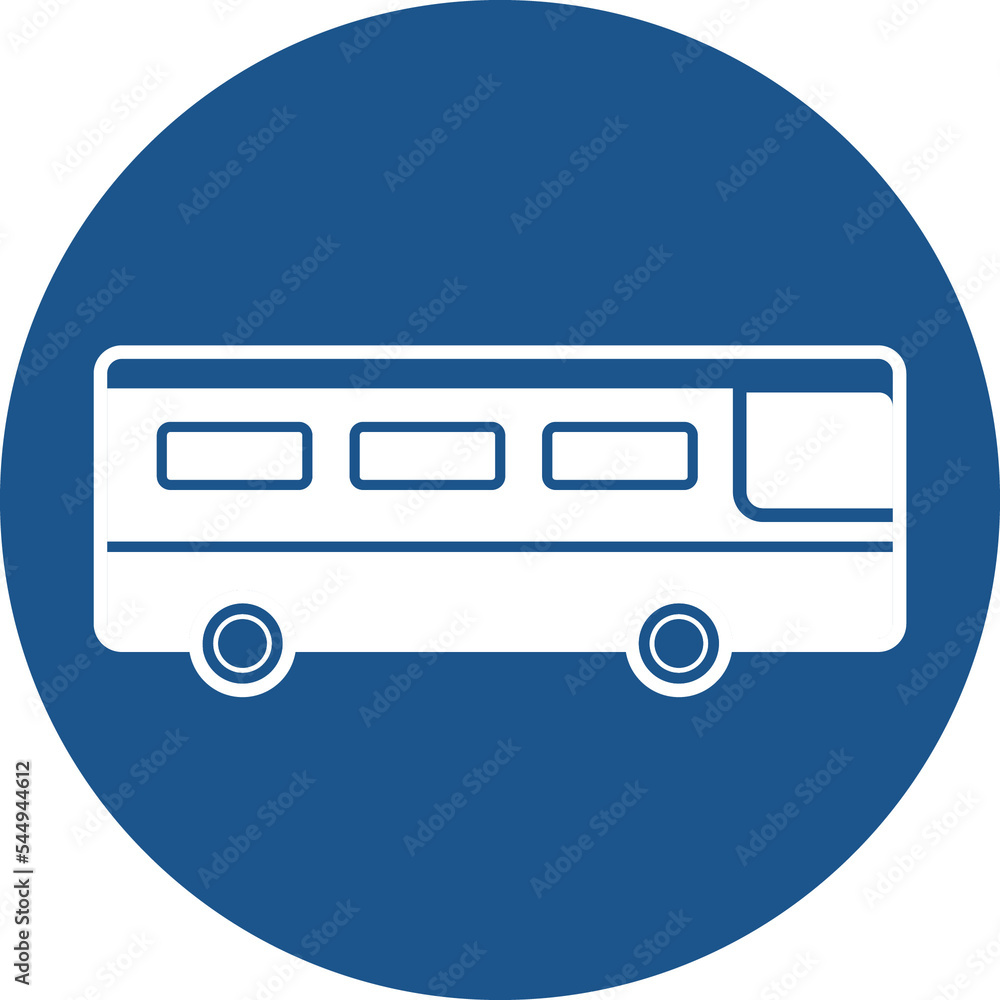 School bus icons design in blue circle. School bus icons design in blue circle.