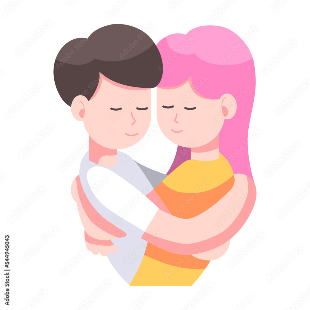 Couple hugging icon Couple hugging icon