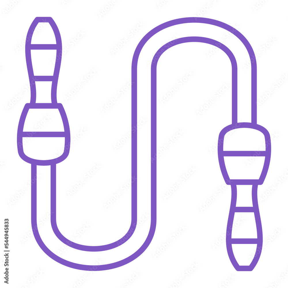 Jumping Rope Multicolor Line Icon Jumping Rope Multicolor Line Icon