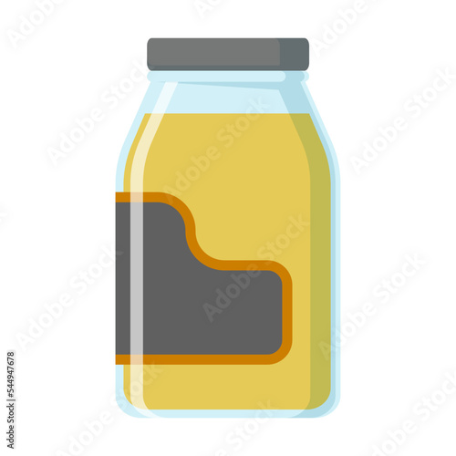 Food in can and jar vector illustration. Tinned goods, sauce for pantry or storage on white background. Food, supermarket, grocery concept