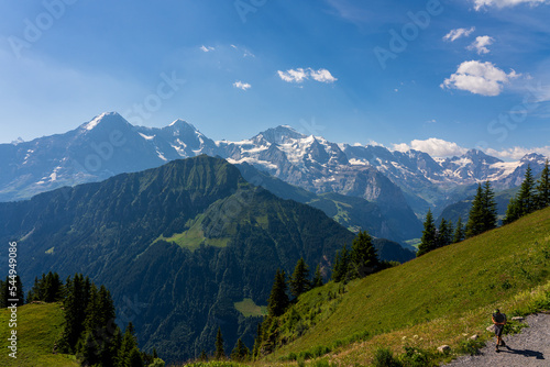 Panoramic view of the Alps in Switzerland. © Bernhard