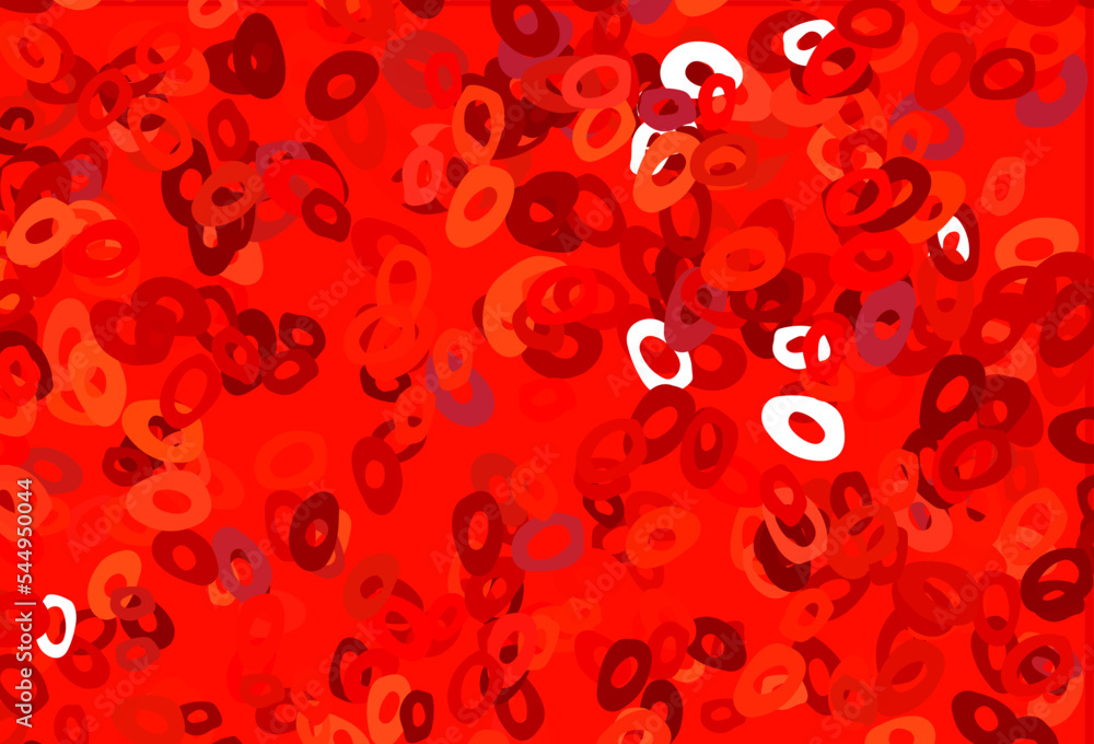 Light Red vector texture with disks. Light Red vector texture with disks.