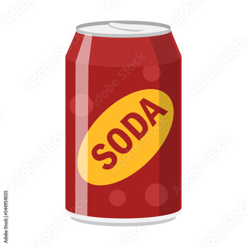 Soda drink in can vector. Energy and fizzy drink, soda, water, juice, lemonade isolated on white. Beverage food