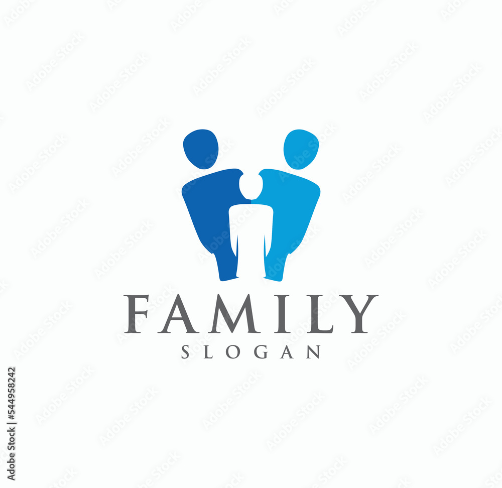 People Human family logo design icon Vector People Human family logo design icon Vector