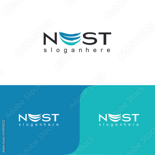 Abstract Letter E Nest Logo for business and finance design inspiration