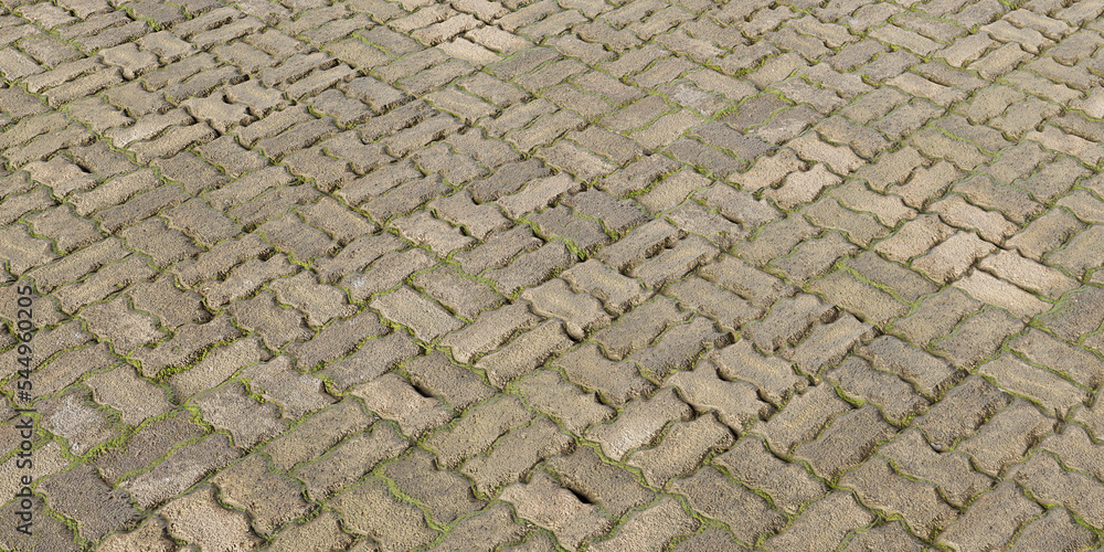 walkway brick mortar pattern stone walkway surface brick pavement background 3D illustration walkway brick mortar pattern stone walkway surface brick pavement background 3D illustration