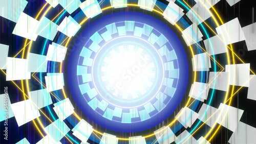 幾何学模様　デジタル　背景　フレーム　アート